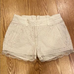 Miss Grant white lace shorts (sizes 10-11/11-12)